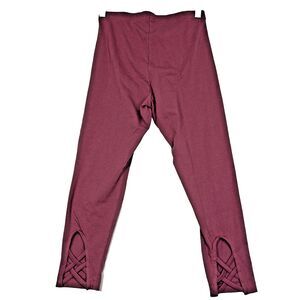 Old Navy Capri Leggings Womens S Pink NWT Crisscross Leg Yoga Gym Stretch Gift